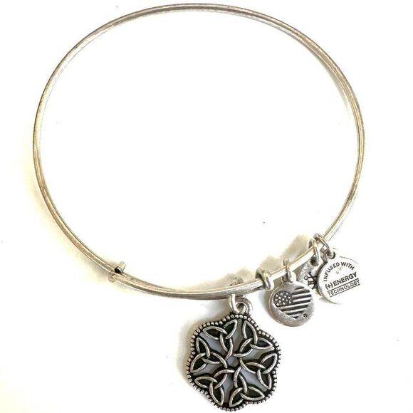 Alex and Ani Endless Knot Charm Bangle bracelet - Picture 2 of 8